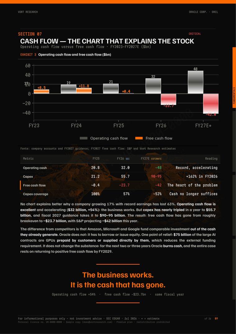 Vort report — cash flow